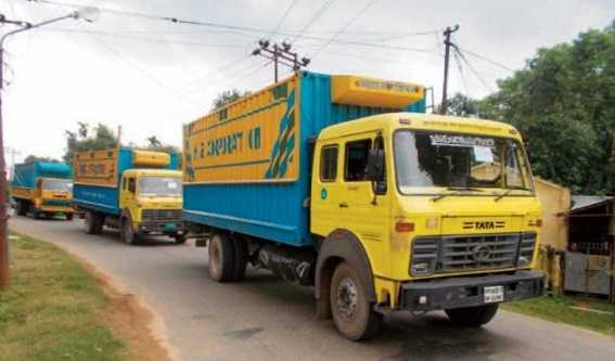 Lack of storage system at FCI go-down in Agartala:  Indian Drivers facing difficulties